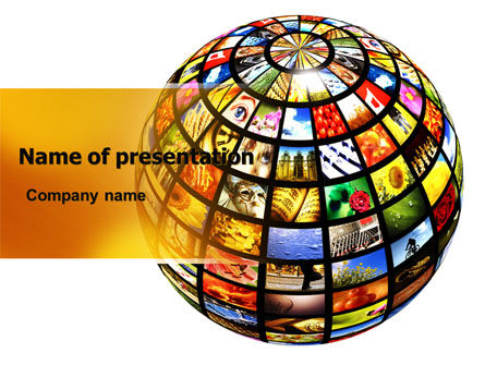 库存照片世界PowerPoint模板, 免费 PowerPoint模板, 06747, 全球 — PoweredTemplate.com