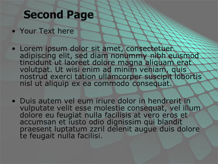 Green Grid Theme PowerPoint Template, Slide 2, 06757, Abstract/Textures — PoweredTemplate.com