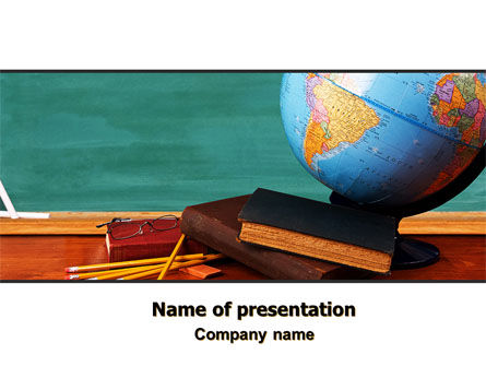地理课PowerPoint模板, 免费 PowerPoint模板, 06767, Education & Training — PoweredTemplate.com