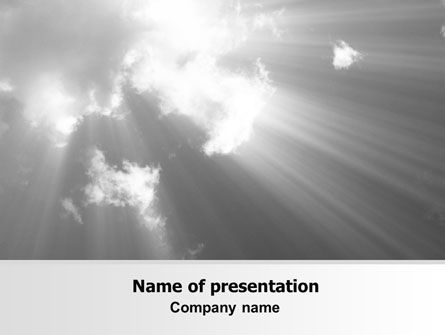 Gray Heaven PowerPoint Template, Free PowerPoint Template, 06780, Nature & Environment — PoweredTemplate.com