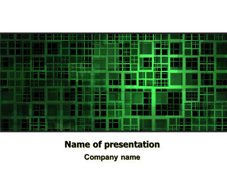 立方体の枠組み - 無料PowerPointテンプレート, 無料 PowerPointテンプレート, 06788, 抽象／テクスチャ — PoweredTemplate.com