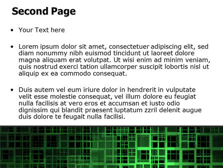 Plantilla de PowerPoint gratis - marco cúbico, Diapositiva 2, 06788, Abstracto / Texturas — PoweredTemplate.com