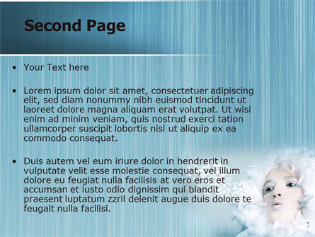 파워포인트 템플릿 - 겨울 산들 바람, 슬라이드 2, 06802, 자연 및 환경 — PoweredTemplate.com