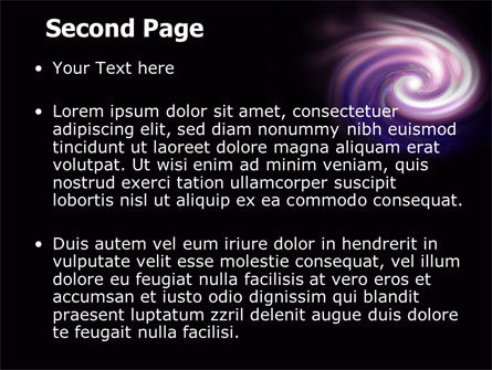 紫色漩涡PowerPoint模板, 幻灯片 2, 06816, 抽象/纹理 — PoweredTemplate.com