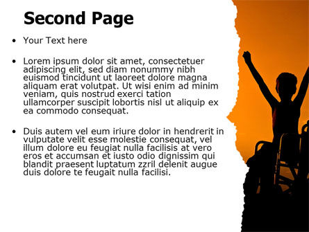 Templat PowerPoint Anak Cacat, Slide 2, 06822, Manusia — PoweredTemplate.com