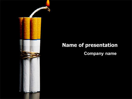 Langzame Dood PowerPoint Template, PowerPoint-sjabloon, 06832, Medisch — PoweredTemplate.com