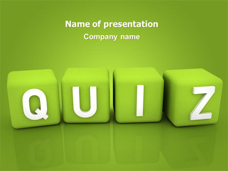 Quiz PowerPoint Template, Free PowerPoint Template, 06875, Education & Training — PoweredTemplate.com