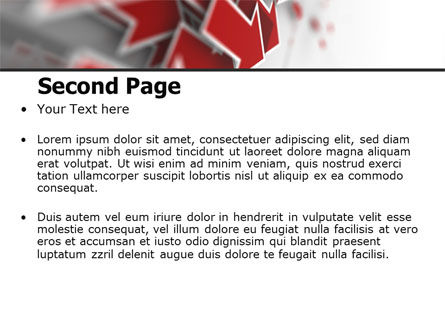 Plantilla de PowerPoint - flechas rojas, Diapositiva 2, 06878, Consultoría — PoweredTemplate.com