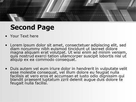灰色の矢 - PowerPointテンプレート, スライド 2, 06910, ビジネス — PoweredTemplate.com