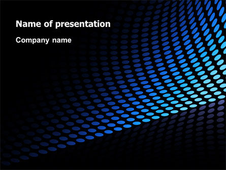 抽象蓝色网格PowerPoint模板, 免费 PowerPoint模板, 06914, 抽象/纹理 — PoweredTemplate.com