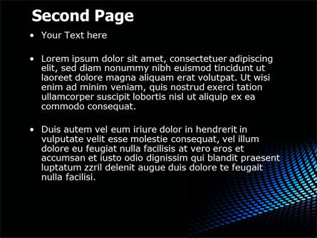 Modèle PowerPoint de grille bleue abstraite, Diapositive 2, 06914, Abstrait / Textures — PoweredTemplate.com