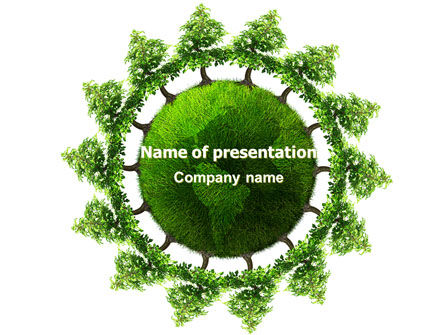 Green World Free PowerPoint Template, Free PowerPoint Template, 06918, Nature & Environment — PoweredTemplate.com