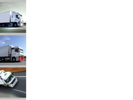 Trailer Trucks PowerPoint Template, Slide 3, 06923, Cars and Transportation — PoweredTemplate.com
