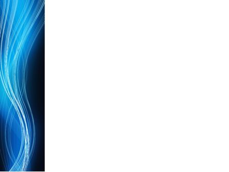 파워포인트 템플릿 - 파란색 물결, 슬라이드 3, 06924, 추상/직물 — PoweredTemplate.com