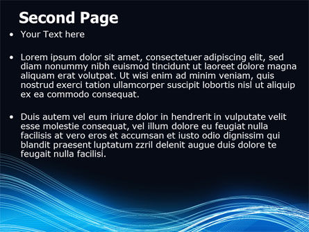 Modello PowerPoint - Onda blu, Slide 2, 06924, Astratto/Texture — PoweredTemplate.com