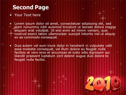 N 2010 Yr PowerPoint Template, Slide 2, 06939, Holiday/Special Occasion — PoweredTemplate.com