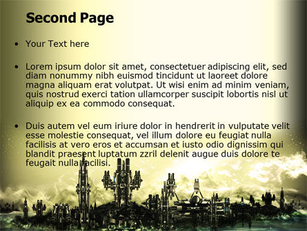 Templat PowerPoint Tampilan Futuristik, Slide 2, 06950, Konstruksi — PoweredTemplate.com