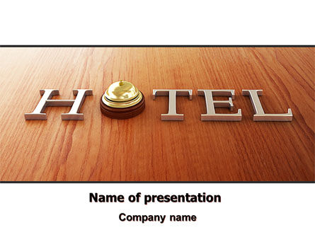 Hotel Check-in PowerPoint Template, Free PowerPoint Template, 06956, Careers/Industry — PoweredTemplate.com