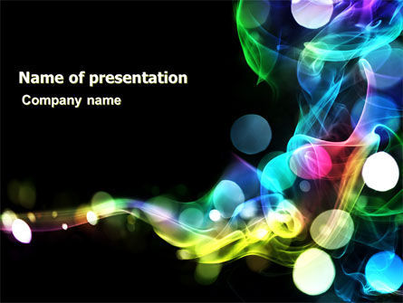 色の円 - PowerPointテンプレート, 無料 PowerPointテンプレート, 06957, 抽象／テクスチャ — PoweredTemplate.com