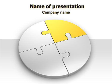 Ronde Puzzel PowerPoint Template, Gratis PowerPoint-sjabloon, 06988, Advisering — PoweredTemplate.com