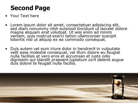 파워포인트 템플릿 - 시간의 모래, 슬라이드 2, 06998, 컨설팅 — PoweredTemplate.com