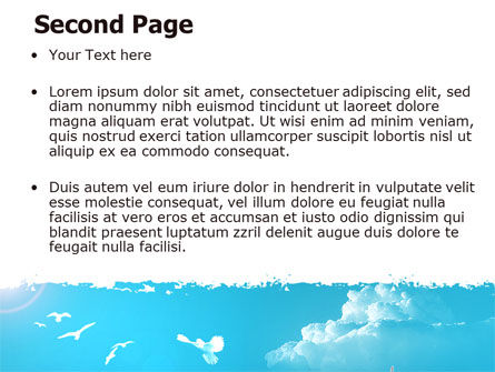 Papieren Vogels PowerPoint Template, Dia 2, 07000, Business Concepten — PoweredTemplate.com