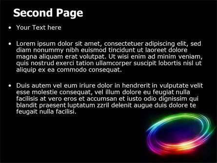 Modelo do PowerPoint - círculo arco-íris, Deslizar 2, 07005, Abstrato/Texturas — PoweredTemplate.com