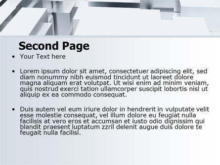 3D Blocks Free PowerPoint Template, Slide 2, 07016, Abstract/Textures — PoweredTemplate.com