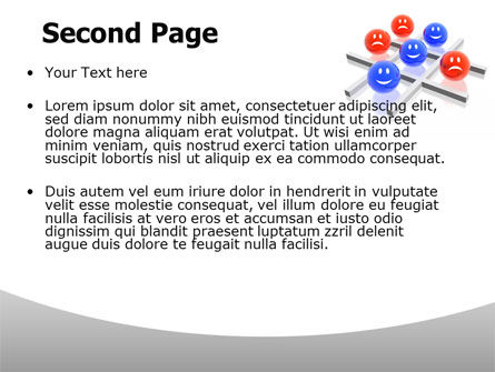 Plantilla de PowerPoint - 3d tic-tac-dedo del pie, Diapositiva 2, 07022, Conceptos de negocio — PoweredTemplate.com