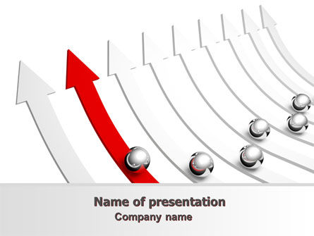 Plantilla de PowerPoint - aumento de las calificaciones, 07025, Conceptos de negocio — PoweredTemplate.com