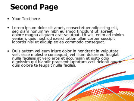 Plantilla de PowerPoint - cintas de colores, Diapositiva 2, 07031, Abstracto / Texturas — PoweredTemplate.com