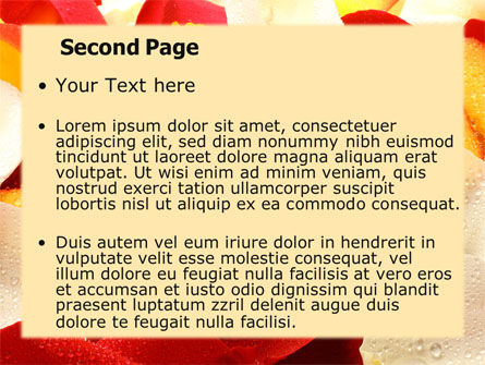 Note in Petals PowerPoint Template, Slide 2, 07039, Holiday/Special Occasion — PoweredTemplate.com