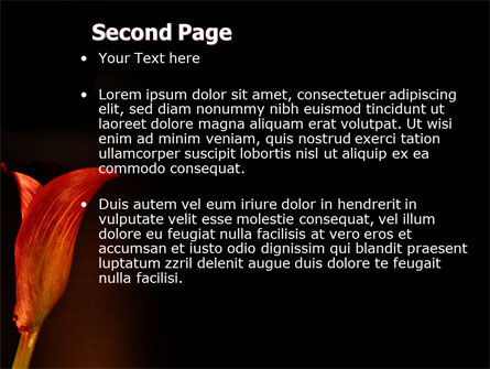 Red Calla PowerPoint Template, Slide 2, 07056, Agriculture — PoweredTemplate.com