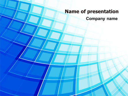 Blue Wafels PowerPoint Template, Gratis PowerPoint-sjabloon, 07062, Abstract/Textuur — PoweredTemplate.com