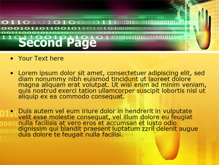 Identificatie Computer PowerPoint Template, Dia 2, 07067, Technologie en Wetenschap — PoweredTemplate.com