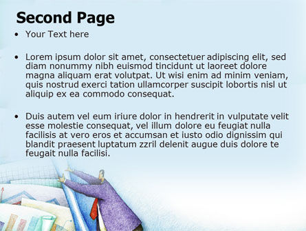 Modello PowerPoint - Le carte d'ufficio, Slide 2, 07089, Lavoro — PoweredTemplate.com