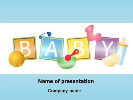 Plantilla de PowerPoint - tema del bebé, Gratis Plantilla de PowerPoint, 07094, Education & Training — PoweredTemplate.com