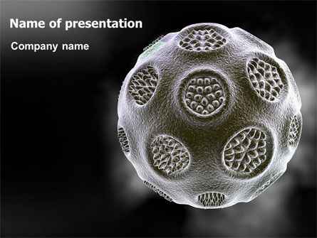 Pollen Spore Gratis Powerpoint Template, Gratis PowerPoint-sjabloon, 07102, Medisch — PoweredTemplate.com