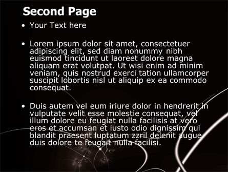 Lines Of Light PowerPoint Template, Slide 2, 07117, Abstract/Textures — PoweredTemplate.com