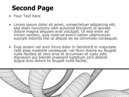 3D Spiral Free PowerPoint Template, Slide 2, 07121, Abstract/Textures — PoweredTemplate.com