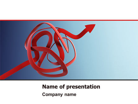 Plantilla de PowerPoint - nudo de flecha, Gratis Plantilla de PowerPoint, 07126, Consultoría — PoweredTemplate.com