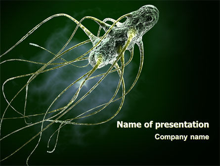 微生物叢 - PowerPointテンプレート, 無料 PowerPointテンプレート, 07139, 医療 — PoweredTemplate.com