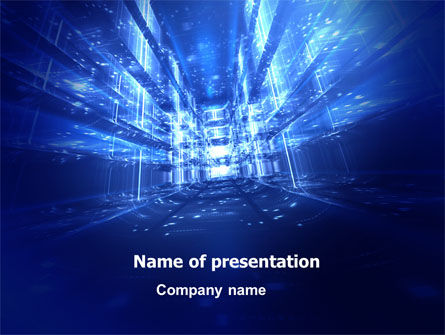 Toekomstige Structuren PowerPoint Template, Gratis PowerPoint-sjabloon, 07140, Technologie en Wetenschap — PoweredTemplate.com