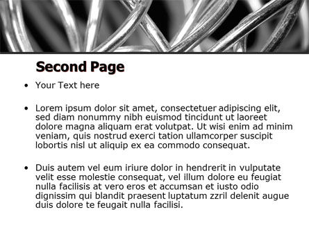 Stahldrähte PowerPoint Vorlage, Folie 2, 07146, Abstrakt/Texturen — PoweredTemplate.com