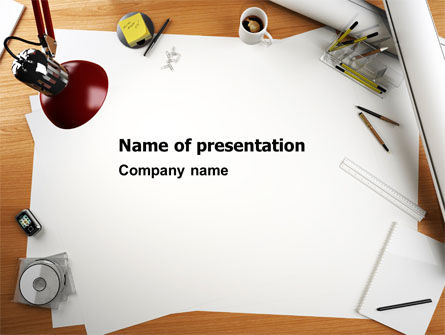 Drawing Board PowerPoint Template, Free PowerPoint Template, 07165, Careers/Industry — PoweredTemplate.com
