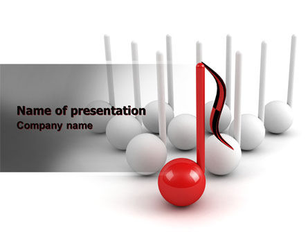 Musical Notes PowerPoint Template, 07181, Business Concepts — PoweredTemplate.com