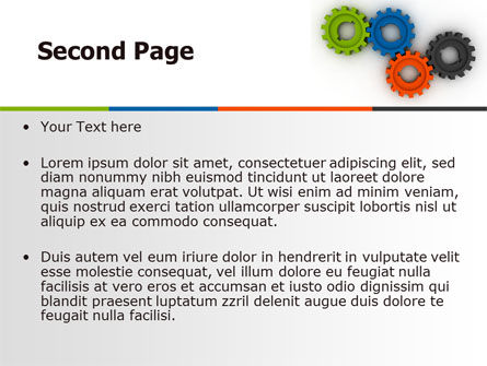Colorful Gears PowerPoint Template, Slide 2, 07191, Consulting — PoweredTemplate.com