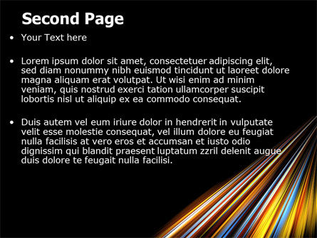 Modèle PowerPoint de lignes de couleurs, Diapositive 2, 07204, Abstrait / Textures — PoweredTemplate.com