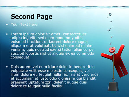 파워포인트 템플릿 - drowner man, 슬라이드 2, 07218, 컨설팅 — PoweredTemplate.com