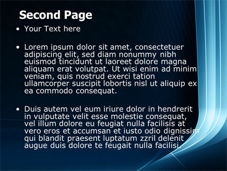 Midnight Blue Theme PowerPoint Template, Slide 2, 07224, Abstract/Textures — PoweredTemplate.com